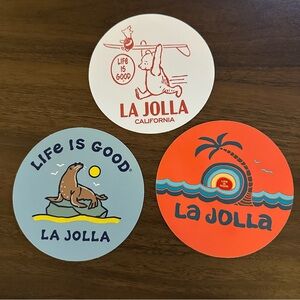 Life is Good California Stickers